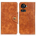 Miniatyrbillede 1 af 2: Alpha OnePlus 10R / OnePlus Ace læder flip etui - Brun Brown