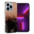 Miniatyrbilde 1 av 2: Marmordesign iPhone 13 Pro deksel - Rose Gull / Svart Multicolor
