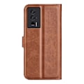 Pikkukuva 2 / 2: Lompakko Nahkakotelo For Xiaomi Redmi K60 / K60 Pro - Vaalean Ruskea Brown