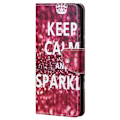Pikkukuva 3 / 6: Wonderland Samsung Galaxy S23 Läppäkotelo - Keep Calm And Sparkle Red
