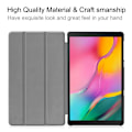 Pikkukuva 2 / 2: Samsung Galaxy Tab A 10.1 (2019) kolminkertainen nahkakotelo - Eiffel-Torni Silver grey