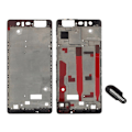 Miniatyrbillede 1 af 2: Huawei P9 OEM front housing frame plus ørestykke mesh reparation - Sort Black