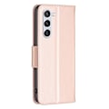 Miniatyrbillede 2 af 6: Sommerfugl Samsung Galaxy S23 Flip Etui - Rødguld Pink