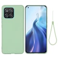 Pikkukuva 1 / 2: Matta nestesilikoninen kuori Samsung Galaxy A03 - Vihreä Green