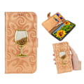 Miniatyrbillede 1 af 2: iPhone Xr flip cover i læder med spiralstruktur - Orange Orange