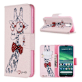 Pikkukuva 1 / 2: Wonderland Nokia 2.3 flip kotelot - Kirahvi Lasit Päässä Pink