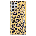 Miniatyrbillede 1 af 2: Deco Samsung Galaxy S23 Ultra Etui - Electroplated Leopard Print Brown
