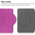 Miniatyrbillede 2 af 6: iPad 10.9 (2022) Tablet-etui i vegansk læder Tri-fold Stand Auto Wake / Sleep Beskyttelsescover med penneplads - Lilla Purple