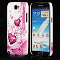 Miniatyrbillede 2 af 2: Valentine (2 Pink Hjerter) Samsung Galaxy Note 2 Cover Multicolor
