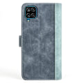 Miniatyrbillede 2 af 2: To Farvet Læder Flip Case til Samsung Galaxy A12 5G - Blå Blue