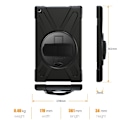Miniatyrbillede 2 af 2: Amazon Fire HD 10 X-Formet kombo etui - Sort Black