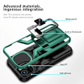Pikkukuva 2 / 2: Shockproof Hybrid Suojakuori With Kickstand For iPhone 13 - Vihreä Green