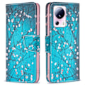 Miniatyrbillede 1 af 2: Wonderland Xiaomi 13 Lite / Civi 2 Flip Etui - Plum Blossom Blue