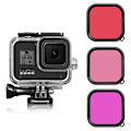 Pikkukuva 1 / 2: GoPro Hero 8 Black vedenpitävä kotelo, jossa on kolminkertainen linssisuodatin Multicolor