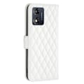 Miniatyrbillede 2 af 6: Rhombus mat Motorola Moto E13 flip etui - Hvid White