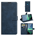 Miniatyrbillede 2 af 2: Wallet-style Læder Etui til Nokia 1.4 - Blå Blue