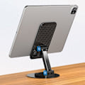 Miniatyrbillede 5 af 6: Universalbeslag til telefon og tablet i aluminiumslegering - Sort Black