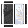 Miniatyrbillede 2 af 2: Stødsikker Hybrid Cover med A Moderne Touch til Honor 70 - Sort Black