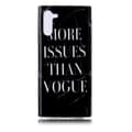 Miniatyrbilde 2 av 2: Marble Samsung Galaxy Note 10 deksel - Svarte ord Multicolor