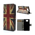 Miniatyrbillede 1 af 2: Moberg (UK Flag) Samsung Galaxy Alpha Læder Flip Etui Multicolor