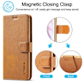 Miniatyrbillede 2 af 2: LC.Imeeke Samsung Galaxy S22 Plus Flip Etui - Lysebrun Brown