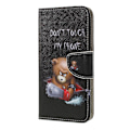 Miniatyrbillede 2 af 2: Wonderland Samsung Galaxy A10 etui - Vred Bjørn og Advarsel Multicolor