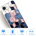 Pikkukuva 2 / 2: Marble Samsung Galaxy A03 Core Suojakotelo - Sininen / Kulta Cube Multicolor