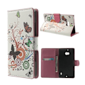 Miniatyrbillede 1 af 2: Moberg Nokia Lumia 929/930 Læder Etui - Sommerfugle & Cirkler Multicolor