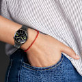 Miniatyrbild 2 av 2: 22mm Universal cool klockarmband i äkta läder - Svart Svart