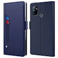Miniatyrbillede 1 af 2: Phone Etui med Make-up Mirror og Slick Design til OnePlus Nord N100 - Blå Blue