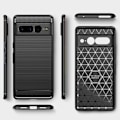 Pikkukuva 2 / 2: Carbon Flex Google Pixel 7 Pro kotelot - Sininen Blue