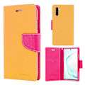 Miniatyrbillede 1 af 2: MERCURY Fancy Diary - Samsung Galaxy Note 10 - Gul Yellow
