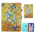 Pikkukuva 1 / 2: Huawei MediaPad T5 viileä kuvio nahkainen flip case - Perhonen Multicolor