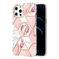 Miniatyrbillede 1 af 2: Marble design iPhone 12 Pro Max cover - Lyserøde Blomster Pink