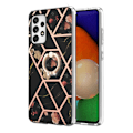 Miniatyrbild 1 av 2: Marmormotiv Samsung Galaxy A52s 5G / Samsung Galaxy A52 5G / Samsung Galaxy A52 skal - Svarta Blommor Svart