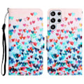 Pikkukuva 1 / 2: Wonderland Samsung Galaxy S22 Ultra Läppäkotelo - Love Heart Multicolor