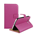 Miniatyrbillede 1 af 2: Lönnrot Samsung Galaxy Grand Neo Ægte Læder Flip Etui - Hot Pink Pink