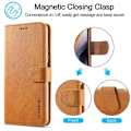 Miniatyrbillede 3 af 6: LC.IMEEKE Xiaomi Redmi Note 11E / 11 Prime 5g / M4 5g Flip Etui - Lysebrun Brown