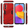 Pikkukuva 2 / 2: Shockproof Hybrid Suojakuori With A Modern Touch For Samsung Galaxy M13 4g - Punainen Red