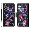 Pikkukuva 1 / 2: Wonderland Samsung Galaxy A54 Läppäkotelo - Fluorescent Butterflies Multicolor