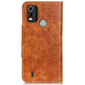Pikkukuva 2 / 2: Alpha Nokia C21 Plus nahkainen läppäkotelo - Ruskea Brown