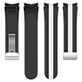 Miniatyrbillede 2 af 5: Samsung Galaxy Watch 5 Pro dobbeltfarvet silikoneurrem - Sort / Hvid Black