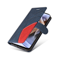 Miniatyrbillede 2 af 2: Tekstureret Læder Etui med Strop TilMotorola Moto G41 / G31 - Blå Blue