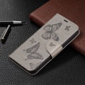 Miniatyrbild 5 av 6: Butterfly läder Samsung Galaxy S23 Plus fodral - Silver/Grå Silvergrå