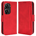 Miniatyrbillede 1 af 2: Stilfuldt Læder Etui med Pung til ASUS Zenfone 9 - Rød Red