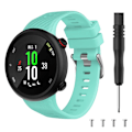 Miniatyrbild 2 av 2: Garmin Forerunner 45S klockarmband med silverspänne i silikon - Cyan Grön