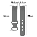 Miniatyrbild 2 av 6: Fitbit Charge 5 enkelt klockarmband i silikon - Grå Silvergrå