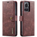 Miniatyrbillede 1 af 2: DG.Ming OnePlus 10r / Ace 2-in-1 Pung Etui - Rød Brown