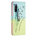Miniatyrbillede 2 af 2: Wonderland Sony Xperia 10 III flip etui - Fjer Green