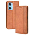 Pikkukuva 1 / 2: Bofink Vintage Oppo Find X5 Lite / Oppo Reno7 5G nahkakotelo - Ruskea Brown